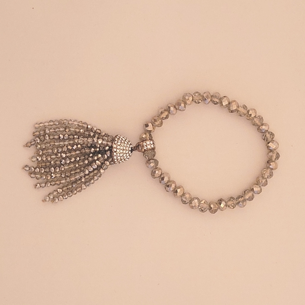 Beaded tassel bracelet